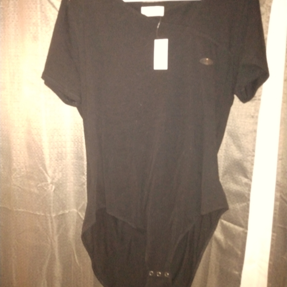 Brand New V Neck Black Body Suit